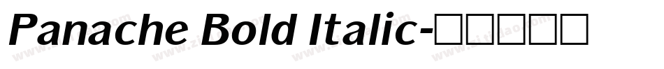 Panache Bold Italic字体转换